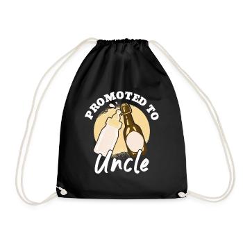 Promoted To Uncle 2024 - Turnbeutel - Schwarz - Vorne
