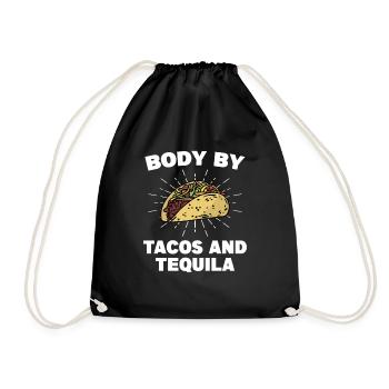 Body By Tacos Et Tequila Cuisine Mexicaine - Sac de sport léger - noir - Devant