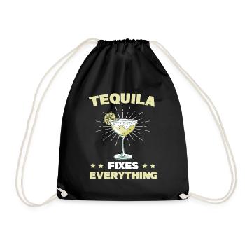 La tequila répare tout Alkhol Cinco De Mayo - Sac de sport léger - noir - Devant