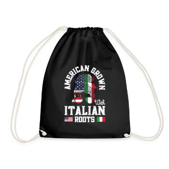 Américain cultivé avec des racines italiennes Italiener - Sac de sport léger - noir - Devant