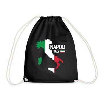 Napoli Italy Naples Map Regions Italy - Drawstring Bag - black - Front