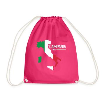 Campanie Italie Campanie Carte Région Italie - Sac de sport léger - fuchsia - Devant