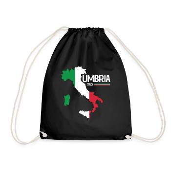 Umbria Italy Umbria Map Region Italy - Drawstring Bag - black - Front