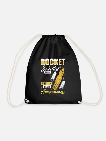 Raumfahrtingenieur Rocket Scientist Awesomeness - Turnbeutel - Schwarz