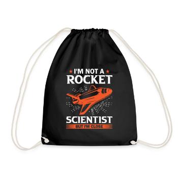 Raumfahrtingenieur Rocket Scientist Mais je suis proche - Sac de sport léger - noir - Devant