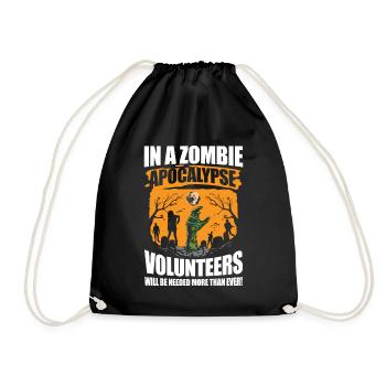 Volunteers Will Be Needed More Than Ever - Turnbeutel - Schwarz - Vorne