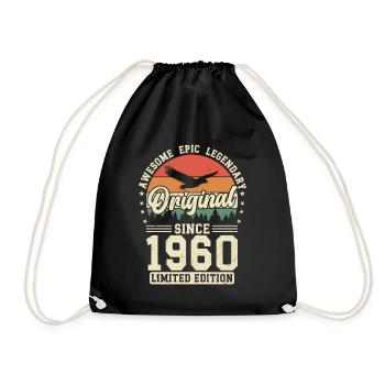 Originals 1960s Vintage Vintage Retro - Drawstring Bag - black - Front