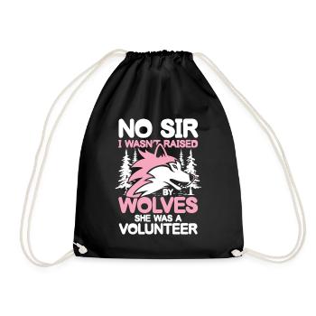 By Wolves She Was A Volunteer - Turnbeutel - Schwarz - Vorne