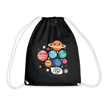 Pluton Planète Blague Drôle Cosmonaute Galaxie Physicien - Sac de sport léger - noir - Devant