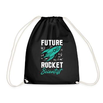 Rocket Scientist Future Mathematician Rackete - Drawstring Bag - black - Front