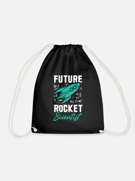 Rocket Scientist Future Mathematiker Rackete - Turnbeutel - Schwarz