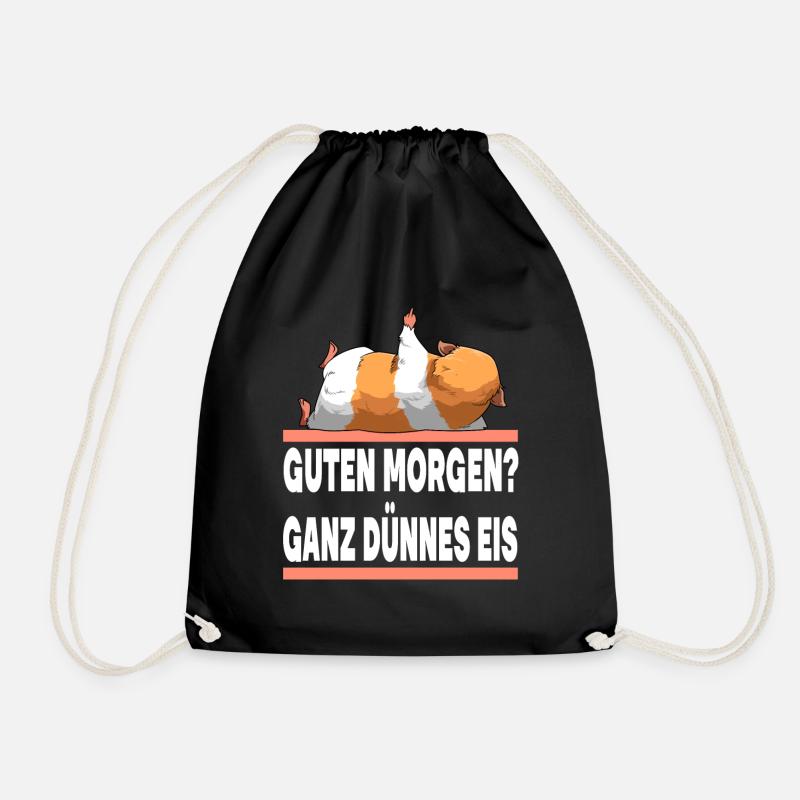 Guten Morgen Ganz Dünnes Eis - Turnbeutel - Schwarz