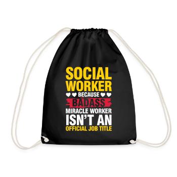 Social Worker Miracle Worker für einen - Turnbeutel - Schwarz - Vorne