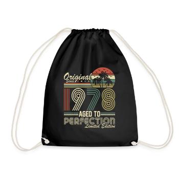 Legendary 1978 Vintage Birthday Gift - Turnbeutel - Schwarz - Vorne