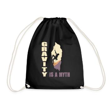 Gravity is a Myth - Turnbeutel - Schwarz - Vorne