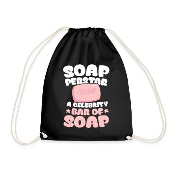 Soap Perstar Soap A Celebrity Bar Of Soap - Turnbeutel - Schwarz - Vorne