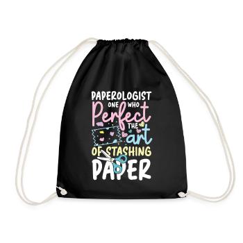 Paperologist Perfect The Art of Stashing Paper - Turnbeutel - Schwarz - Vorne