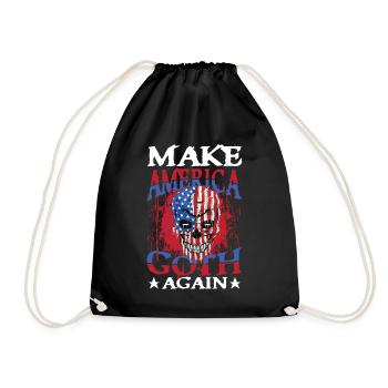Make America Goth Again für Gothik Fans - Turnbeutel - Schwarz - Vorne