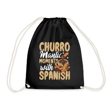 Churro Mantic Moments With Spanish - Turnbeutel - Schwarz - Vorne