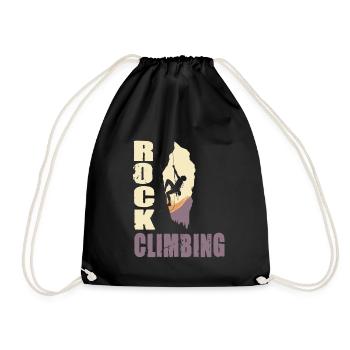 Rock Climbing - Turnbeutel - Schwarz - Vorne