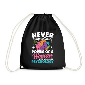 Woman With a Major in Psychology - Turnbeutel - Schwarz - Vorne