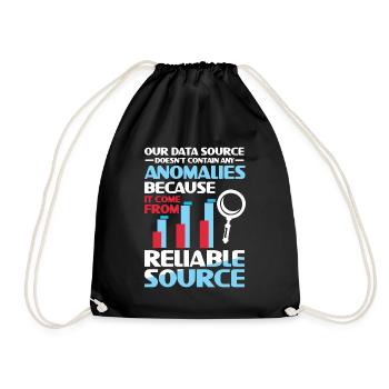 Our Data Source Doesn't Contain Any Anomalies - Turnbeutel - Schwarz - Vorne