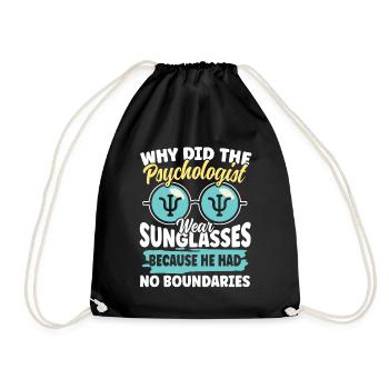 Why did the Psychologist wear Sunglasses - Turnbeutel - Schwarz - Vorne