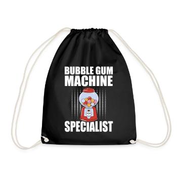 Bubble Gum Machine Specialist - Drawstring Bag - black - Front