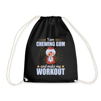 Chewing-gum et faire mon entraînement Kaugummi - Sac de sport léger - noir - Devant