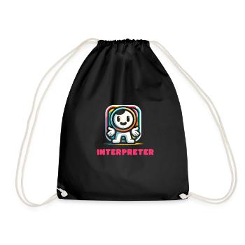 Interprète Profession Emploi Carrière - Sac de sport léger - noir - Devant