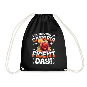 I'm Having a Sangria-Ficent Day - Turnbeutel - Schwarz - Vorne