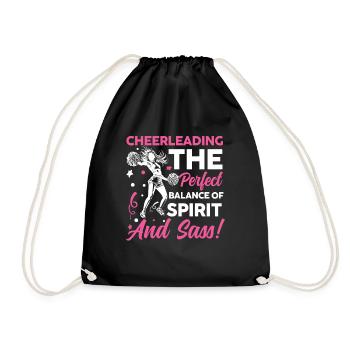 Cheerleading The Perfect Balance of Spirit - Turnbeutel - Schwarz - Vorne
