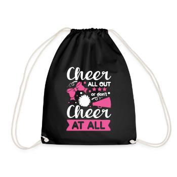 Cheer All Out or Don't Cheer At All - Drawstring Bag - black - Front