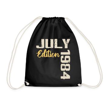 Juillet 1984 Chemise D’anniversaire Juillet 1984 - Sac de sport léger - noir - Devant