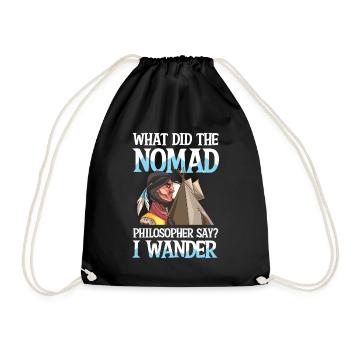 What Did The Philosopher Say I Wander - Turnbeutel - Schwarz - Vorne