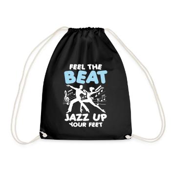 Feel The Beat Jazz Up Your Feet - Turnbeutel - Schwarz - Vorne