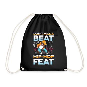 Don't Miss A Beat Hip Hop Feat - Turnbeutel - Schwarz - Vorne