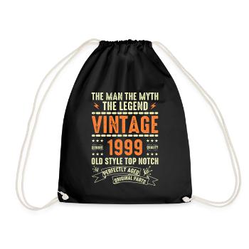 Cadeau d’anniversaire 1999 Millésime 1999 Millésime 1999 - Sac de sport léger - noir - Devant