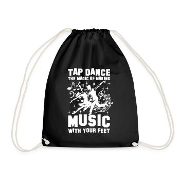 Tap Dance The Magic Of Making Music - Turnbeutel - Schwarz - Vorne