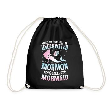 Underwater Mormon Housekeeper Mormaid für einen - Turnbeutel - Schwarz - Vorne