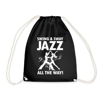 Swing And Sway Jazz All The Way - Turnbeutel - Schwarz - Vorne