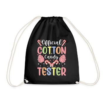 Bonbons officiels du testeur de barbe à papa - Sac de sport léger - noir - Devant