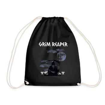 Grim Reaper Halloween - Turnbeutel - Schwarz - Vorne