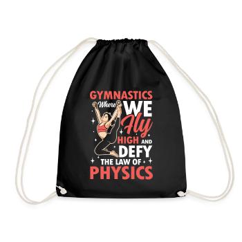 Gymnastics Where We Fly High Physics - Turnbeutel - Schwarz - Vorne