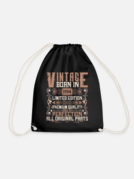 1994 Geburtstag Jahrgang 1994 Geboren Vintage 1994 - Turnbeutel - Schwarz