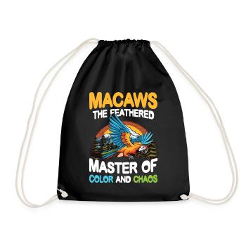 Macaws The Feathered Masters - Turnbeutel - Schwarz - Vorne