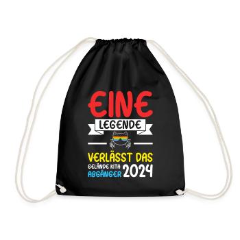 A legend leaves the site Kita Absolvent - Drawstring Bag - black - Front