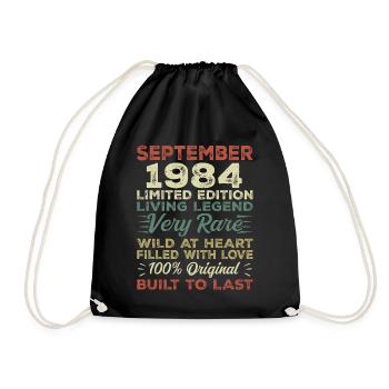 Anniversaire Septembre 1984 Edition Limitée Original - Sac de sport léger - noir - Devant