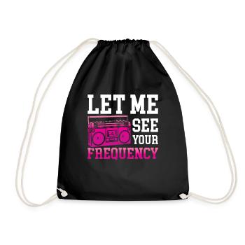 Radio Moderator - Let Me See Your Frequency - Turnbeutel - Schwarz - Vorne