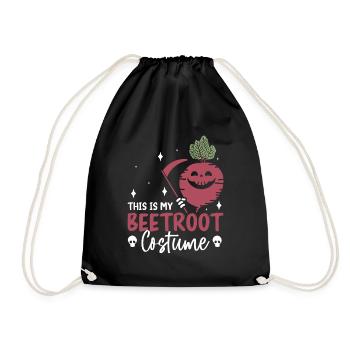 This Is My Beetroot Costume - Beetroot Vegetables - Drawstring Bag - black - Front